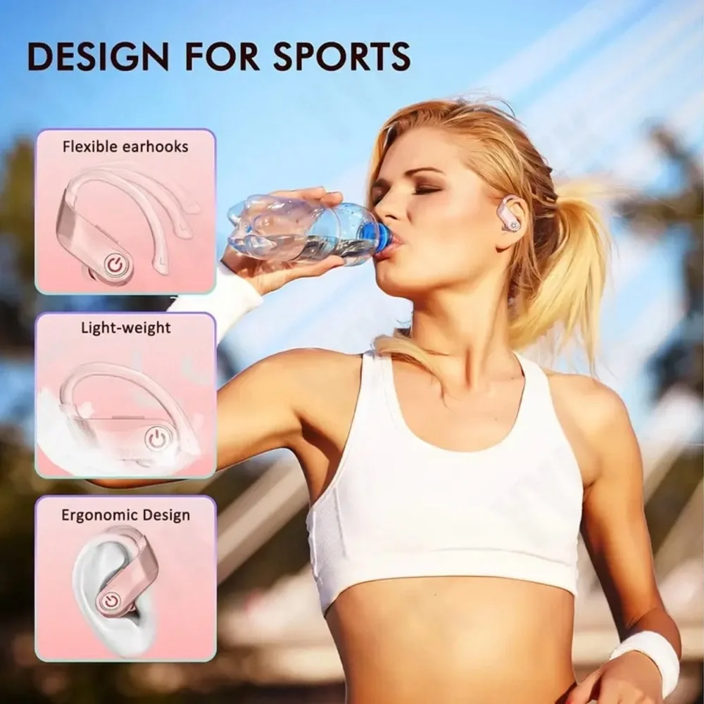 Pink Wireless Earbuds